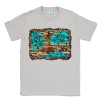 Moon Dust western turquoise stone aztec tiger pattern background Classic Tee - Artiststas