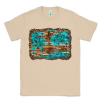 Mushroom western turquoise stone aztec tiger pattern background Classic Tee - Artiststas