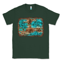 Sports Green western turquoise stone aztec tiger pattern background Classic Tee - Artiststas