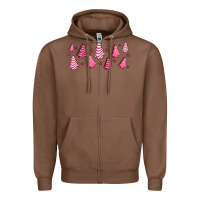 Chestnut pink christmas cakes Zipper Hoodie - Jasminsmagicworld