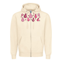Sandshell pink christmas cakes Zipper Hoodie - Jasminsmagicworld