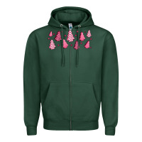 Sports Green pink christmas cakes Zipper Hoodie - Jasminsmagicworld