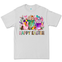 Dove Grey Happy Easter Coffee Cups With Bunny Premium Tee - BundleAndBundleShop