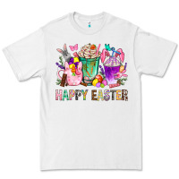 White Happy Easter Coffee Cups With Bunny Premium Tee - BundleAndBundleShop