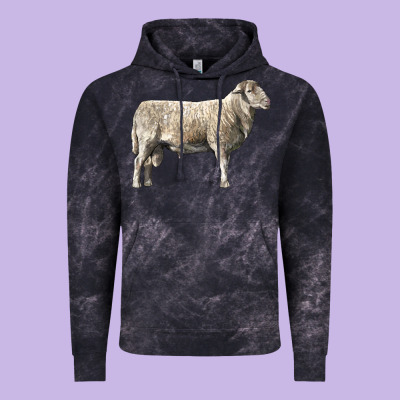 Katahdin Sheep Vintage Hoodie Designed By Lillyallendesigns