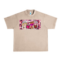 French Oak Valentine Coffee Urban Heavy Tee - CowhideDigitalArt