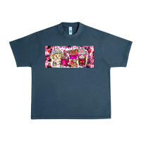 Midnight Navy Valentine Coffee Urban Heavy Tee - CowhideDigitalArt