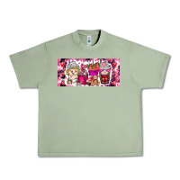 Oil Green Valentine Coffee Urban Heavy Tee - CowhideDigitalArt