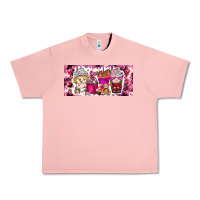 Salmon Valentine Coffee Urban Heavy Tee - CowhideDigitalArt