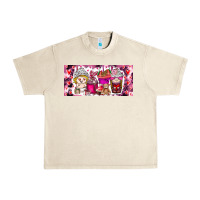 Sandshell Valentine Coffee Urban Heavy Tee - CowhideDigitalArt