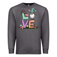 Charcoal Heather easter gnome easter bunny gnome Premium Sweatshirt - Jasminsmagicworld
