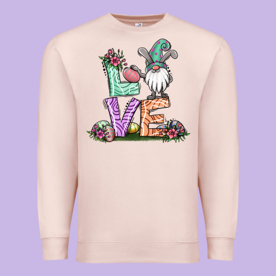 Easter Gnome Easter Bunny Gnome Premium Sweatshirt Designed By Jasminsmagicworld