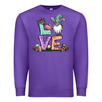 Purple easter gnome easter bunny gnome Premium Sweatshirt - Jasminsmagicworld