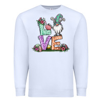White easter gnome easter bunny gnome Premium Sweatshirt - Jasminsmagicworld