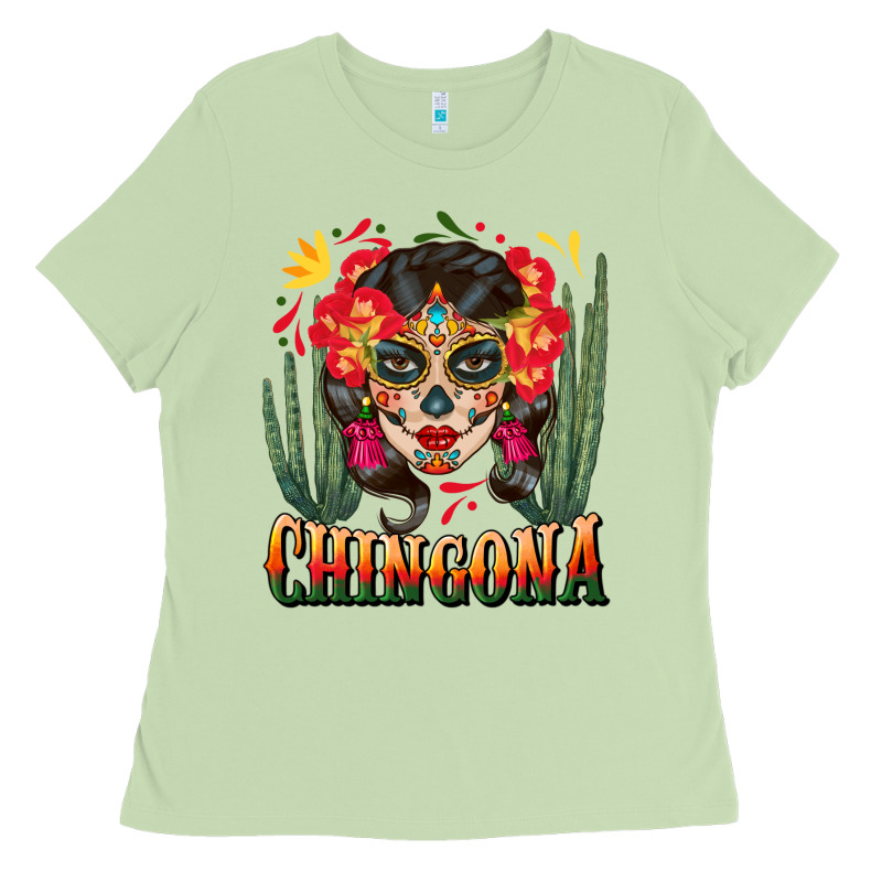 Chingona Sugar Skull Ladies Tee by BundleAndBundleShop | Teevron