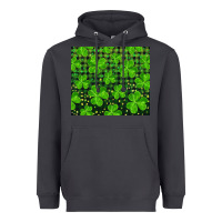 Smoke shamrock and plaid Heavyweight Hoodie - RanaPortraitStore