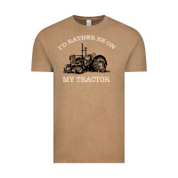 I'd Rather Be On My Tractor Vintage Tee | Teevron
