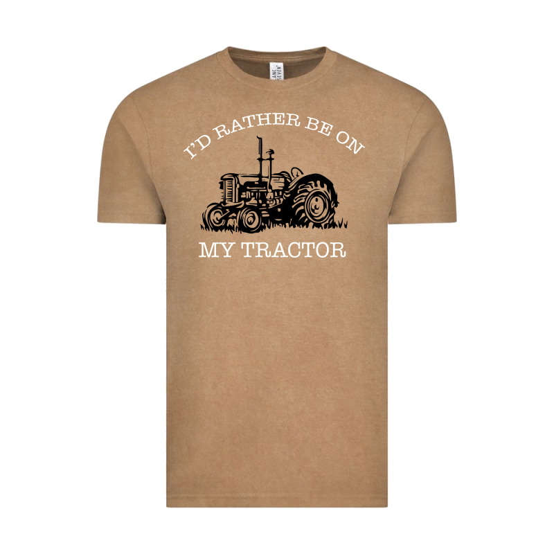I'd Rather Be On My Tractor Vintage Tee by Bettercallsaul | Teevron