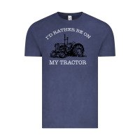 Vintage Denim I'D Rather Be On My Tractor Vintage Tee - Bettercallsaul