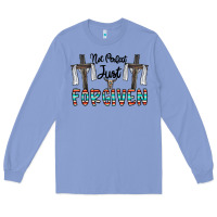 Colony Blue no perfect just forgiven Long Sleeve Tee - CowhideDigitalArt