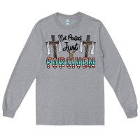Heather Grey no perfect just forgiven Long Sleeve Tee - CowhideDigitalArt