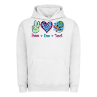 Peace Love Teach Urban Hoodie | Teevron