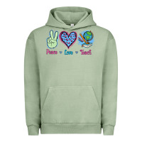 Pigment Oil Green Peace Love Teach Urban Hoodie - Jasminsmagicworld