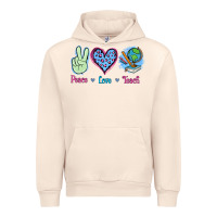 Sandshell Peace Love Teach Urban Hoodie - Jasminsmagicworld