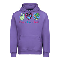 Tulip Peace Love Teach Urban Hoodie - Jasminsmagicworld