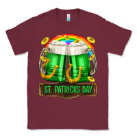 Burgundy St. Patrick's Day beer Classic Tee - OliviaCreatesArt