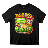 Black Tacos and margs Heavy Core Tee - FaDigitalArtStudio