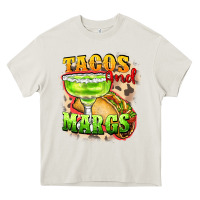 Cream Tacos and margs Heavy Core Tee - FaDigitalArtStudio