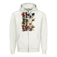 Oatmeal Heather Ho Ho Ho Cows Zipper Hoodie - RanaPortraitStore