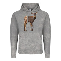 Cloud Rock elk fawn deer Vintage Hoodie - LillyAllenDesigns