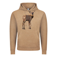 Vintage Coffee elk fawn deer Vintage Hoodie - LillyAllenDesigns