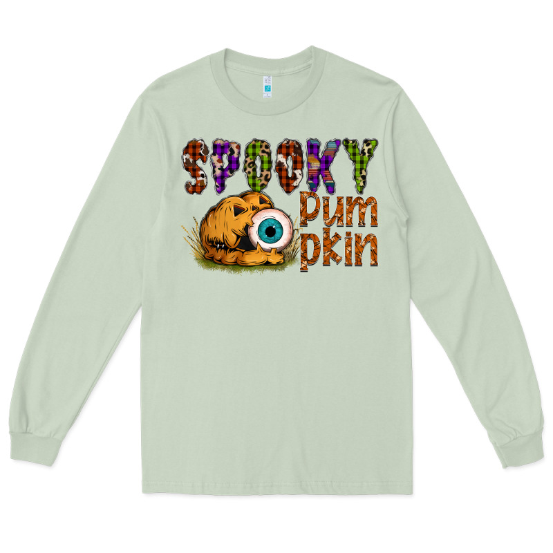 Spooky Pumpkin Long Sleeve Tee by SublimationCraftShop | Teevron
