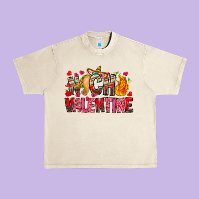 Nacho Valentine Urban Heavy Tee Designed By Cowhidedigitalart