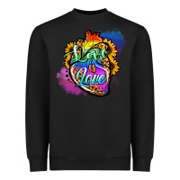 Black love is love pride Heavyweight Sweatshirt - Jasminsmagicworld