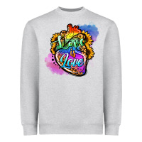 Heather Grey love is love pride Heavyweight Sweatshirt - Jasminsmagicworld