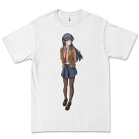 White mai sakurajima Premium Tee - DesigneFamous