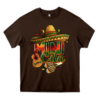 Chocolate Brown Mini cita Heavy Core Tee - FaDigitalArtStudio