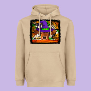 Halloween Heifer Heavyweight Hoodie Designed By Jasminsmagicworld
