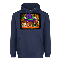 Navy halloween heifer Heavyweight Hoodie - Jasminsmagicworld