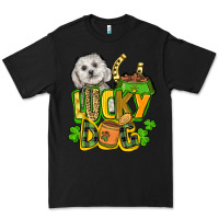 Black lucky dog St. Patrick's Premium Tee - FaDigitalArtStudio