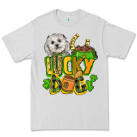 Dove Grey lucky dog St. Patrick's Premium Tee - FaDigitalArtStudio