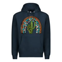 Navy revize cactus gemstone rainbow Premium Hoodie - Artiststas