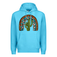 Ocean Blue revize cactus gemstone rainbow Premium Hoodie - Artiststas