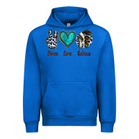 Cobalt Peace Love Indians Urban Hoodie - Jasminsmagicworld