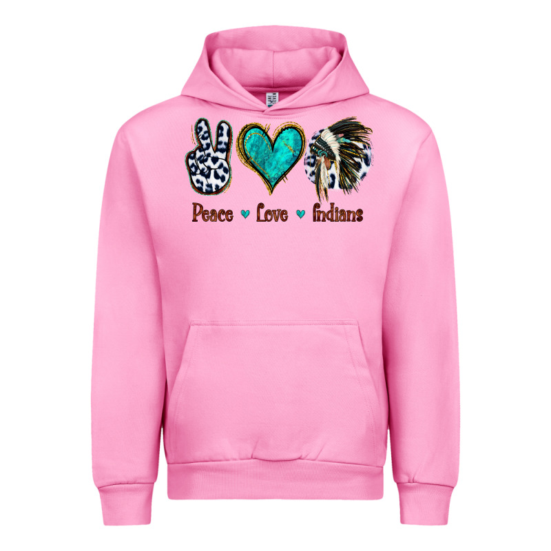 Peace Love Indians Urban Hoodie by Jasminsmagicworld | Teevron