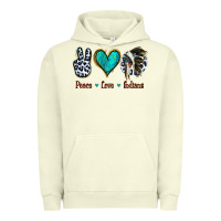 Pigment Pistachio Peace Love Indians Urban Hoodie - Jasminsmagicworld